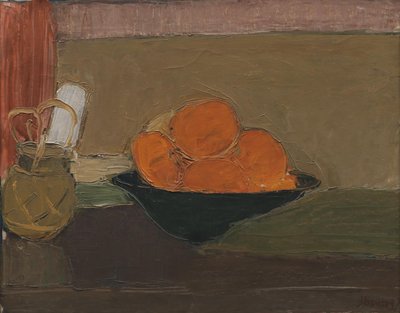 Csendélet narancsokkal alkotó: Immanuel Ibsen