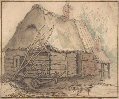 Gazdasági épület, 16. század vége-17. század közepe. alkotó: In the manner of Abraham Bloemaert.