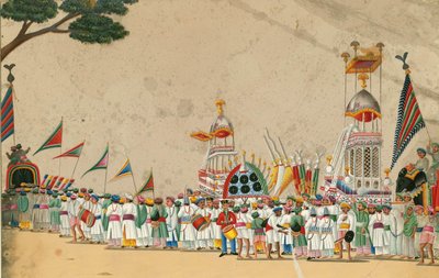 Fesztiválmenet, c. 1800 alkotó: Indian Art