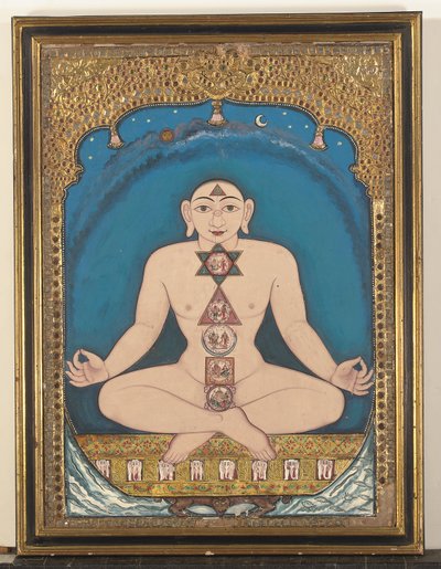 Egy Tirthankara táblaképe alkotó: Indian School