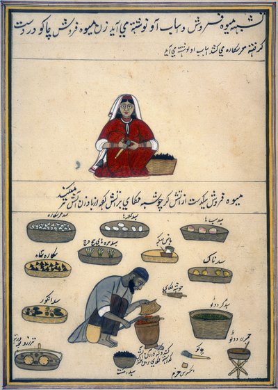 „Kasmíri mesterségek albuma”, 1860 körül (akvarell papíron) alkotó: Indian School