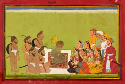 Közönség Rom Rishivel, 1700-1725 körül alkotó: Indian School