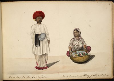 Bombay szabó; Bohori kereskedő nő alkotó: Indian School