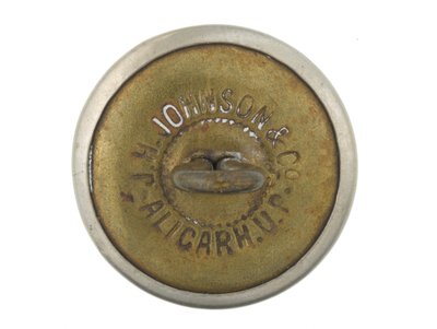 Button, Bombay önkéntes puskák, 1901-1947 alkotó: Indian School