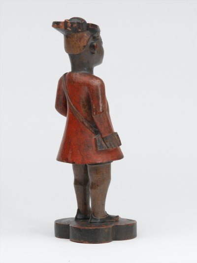 Faragott, fából készült társasági iskolafigura a Madras-hadsereg egyik sepoyjáról, 1785 körül alkotó: Indian School