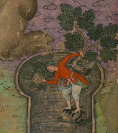 Részlet egy illusztrációból az "Anv?r-i Suhayl? alkotó: Indian School