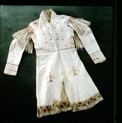 JJ Audubons (1785-1851) díszített kabát (textil) alkotó: Indian School