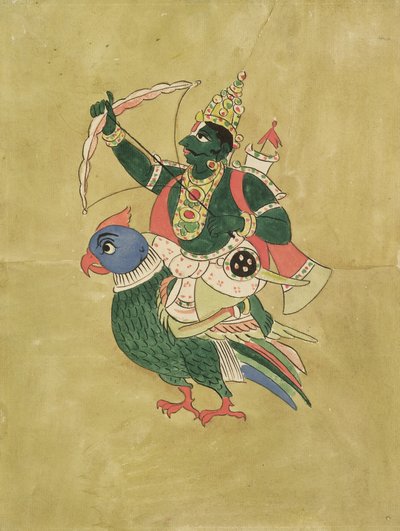 Káma, a szerelem istene, XVIII-XIX alkotó: Indian School