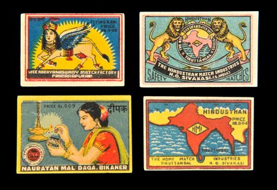 Matchbox címkék alkotó: Indian School