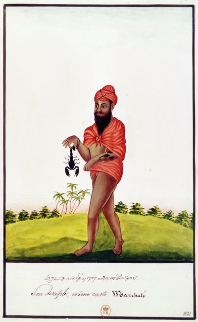Ms Indien 743 Skorpiócsípés elleni gyógymódok eladója, 1831 alkotó: Indian School