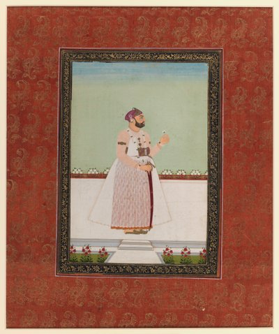 Munir al-Mulk Bahadur, 1875-1900 (átlátszatlan wc és arany papíron) alkotó: Indian School