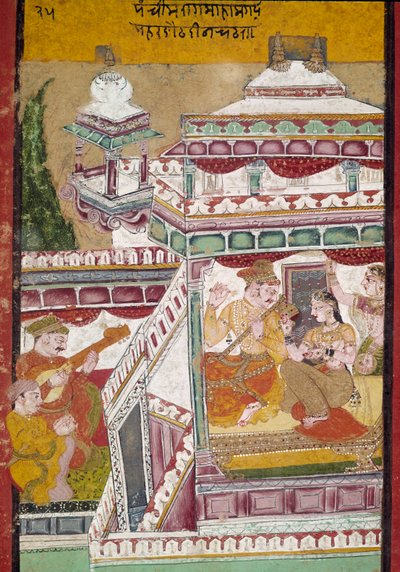 Zenés műsor egy palotában (miniatűr alkotó: Indian School