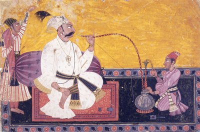 A basohli Raja Kirpal Pal portréja, c. 1690-1700 alkotó: Indian School