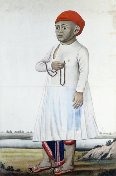Egy nevezetes portréja, 1780-1790 körül alkotó: Indian School
