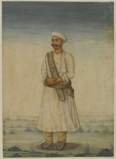 Férfi portré (átlátszatlan wc papíron) alkotó: Indian School