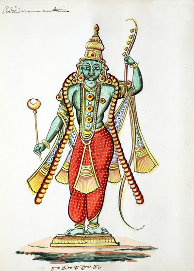 Rama, Visnu 7. avatárja (wc papíron) alkotó: Indian School