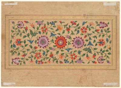 Gördülő virágszőlő, 1755 alkotó: Indian School
