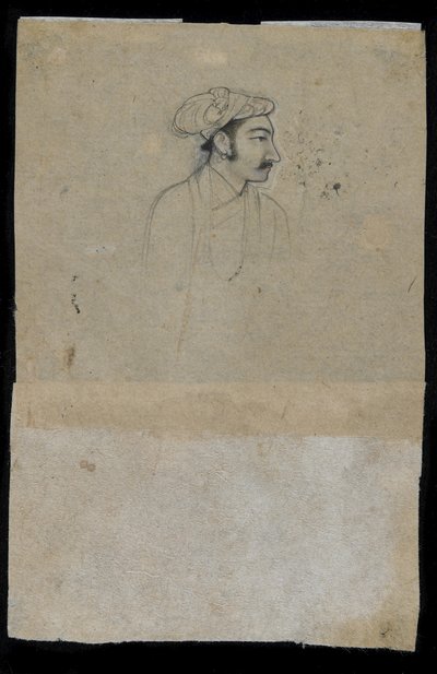 Khurram szultán (Shah Jahan) (tinta papíron) alkotó: Indian School