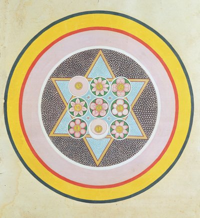 Tantrikus csillag design alkotó: Indian School