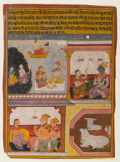 Az érett, féktelen hősnő, 1660-1690 körül (átlátszatlan wc és arany papíron) alkotó: Indian School