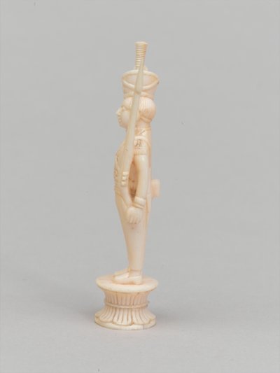 Fehér gyalog, sakkfigura, India, 1820 körül alkotó: Indian School