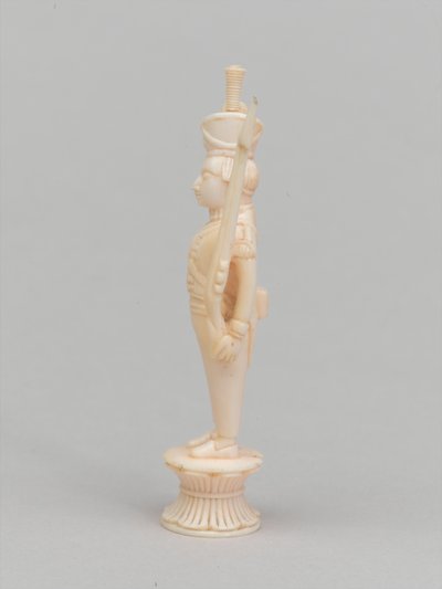 Fehér gyalog, sakkfigura, India, 1820 körül alkotó: Indian School