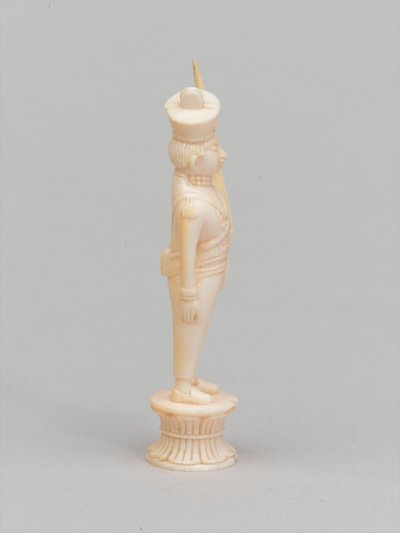 Fehér gyalog, sakkfigura, India, 1820 körül alkotó: Indian School