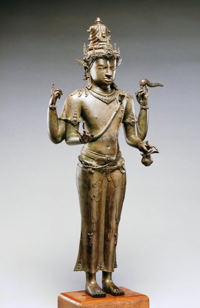 Shiva Mahadeva (bronz, arany és ezüst) alkotó: Indonesian School