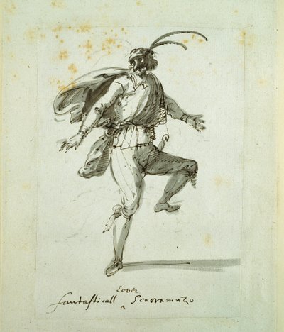 Fantasztikus szerető (toll és tinta papíron) alkotó: Inigo Jones