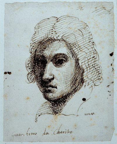 Guercino rajza (toll és tinta papíron) alkotó: Inigo Jones