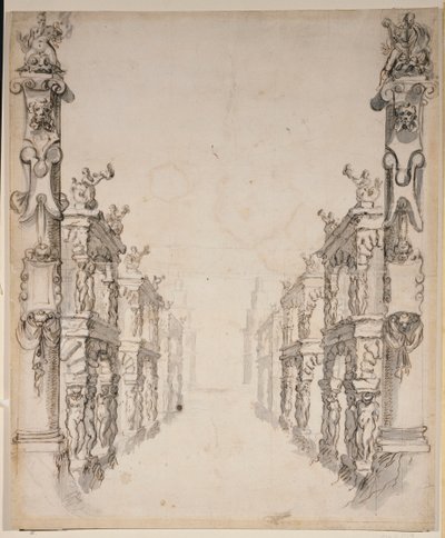 The House of Oceanus (toll és tinta papíron) alkotó: Inigo Jones