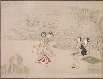 Szépségek a tengerparton alkotó: Ippitsusai Bunchō