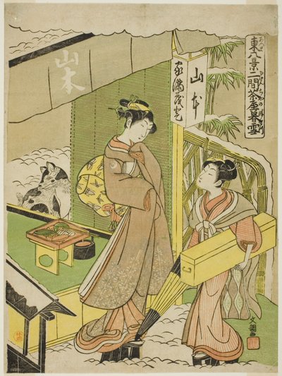 Nikenjaya no Bosetsu, a Teserie Azuma Hakkei című művéből alkotó: Ippitsusai Bunchō
