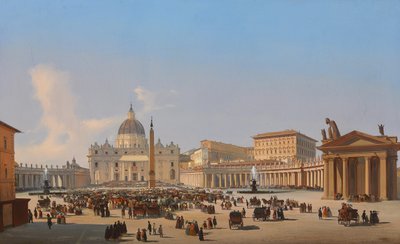 Szent Péter tér, Róma alkotó: Ippolito Caffi