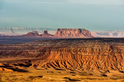 A Gooseneck State Parkból, Utah, a Monument Valley felé nézve., 2012 (fénykép) alkotó: Ira Block