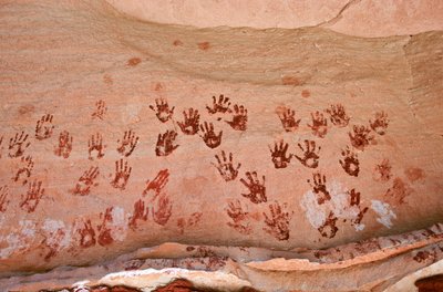 Az Anasazi és más pueblo lakosok sziklarajzai a Four Co... alkotó: Ira Block