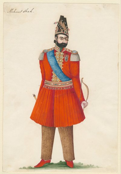Mohammad Shah Qajar 1808-1848, Perzsia királya, 1835 alkotó: Iranian Master