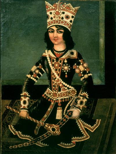 Abbas-Minza (kb. 1783-1833), perzsa herceg, Fath Ali sah fia (urkolt 1797-1834) portréja alkotó: Iranian School