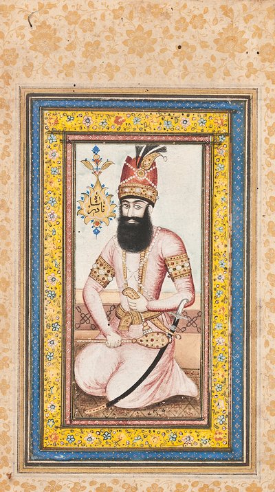 Nadir Shah portréja, Karim Khan Zanddal, Qajar Iránban alkotó: Iranian School