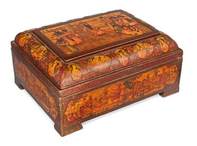 Kajar Casket (Lankkurel Papir-Mache) (C is 202-6) alkotó: Iranian School