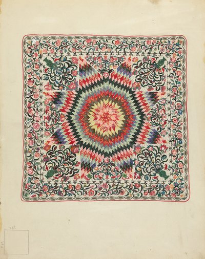 Patchwork és rátétes paplan alkotó: Irene Schaefer