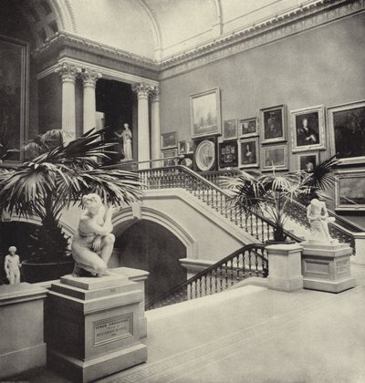 Stairway National Gallery, Dublin (f/w fotó) alkotó: Irish Photographer