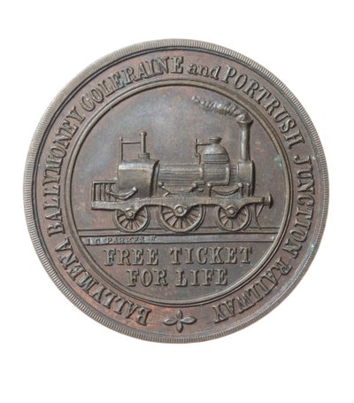 Igazgatói bérlet a Ballymena, Ballymoney, Coleraine és Portrush Junction Railway számára, Írország alkotó: Irish School