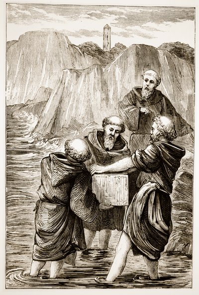 Szent Brigid szelencéje a The Trials Thaumaturge-ből, avagy Írország három csodatevő szentje, Mary Cusack (1829-99) 1890-es évek körüli kiadásában alkotó: Irish School
