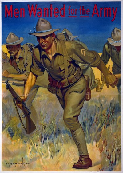 A hadseregbe keresett férfiak, 1914 alkotó: Isaac Brewster Hazelton