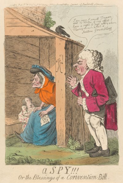Ein Spion!!! oder die Segnungen eines Konventionsgesetzes alkotó: Isaac Cruikshank