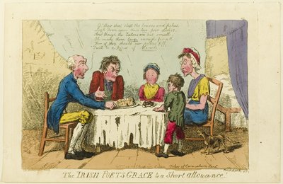 Irish Poets Grace to Short Allowance! alkotó: Isaac Cruikshank