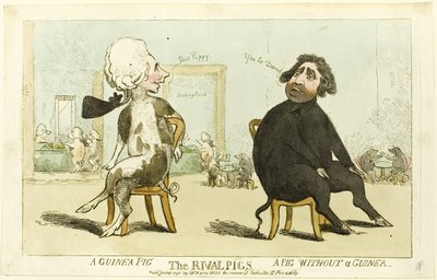 A rivális disznók alkotó: Isaac Cruikshank