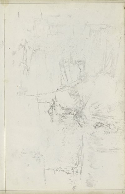Abklatsch a krétarajzról az 5. oldalon verso alkotó: Isaac Israels