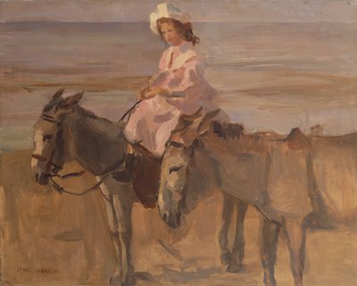A scheveningeni strandon (olaj, vászon) alkotó: Isaac Israels